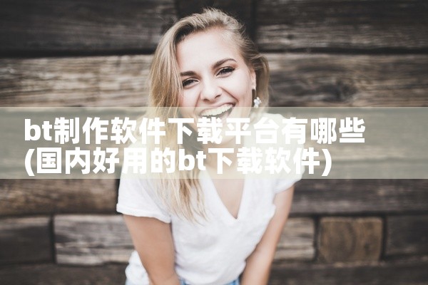 bt制作软件下载平台有哪些