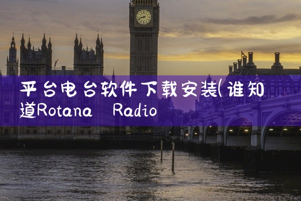 平台电台软件下载安装