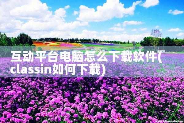 互动平台电脑怎么下载软件