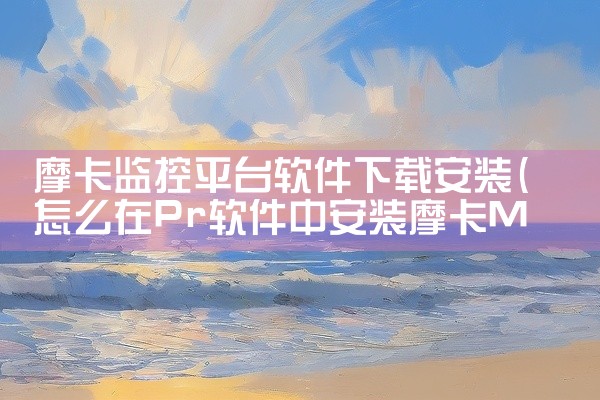 摩卡监控平台软件下载安装