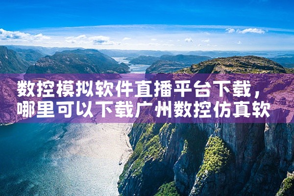 数控模拟软件直播平台下载